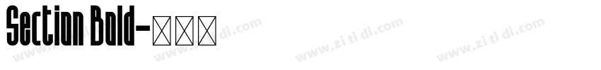 Section Bold字体转换